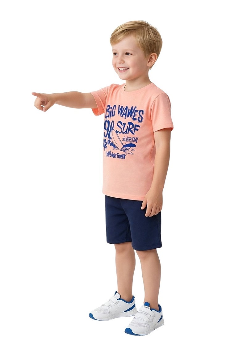 Boys T-Shirt Short Sleeve Tees Summer Children's Clothes Printed Top - Image 3